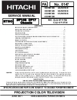 Hitachi 53SWX10B Service Manual preview