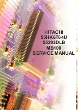 Предварительный просмотр 1 страницы Hitachi 55293DLB Service Manual