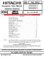 Preview for 2 page of Hitachi 55HDS52/DW1-U Service Manual