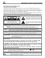 Предварительный просмотр 2 страницы Hitachi 55HDX61A Operating Manual