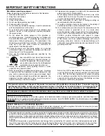 Предварительный просмотр 3 страницы Hitachi 55HDX61A Operating Manual