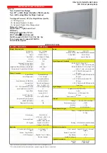 Preview for 1 page of Hitachi 55PMA550A Specifications
