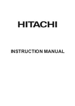 Предварительный просмотр 1 страницы Hitachi 58HAK5350 Instruction Manual