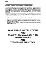 Preview for 8 page of Hitachi 600 RPM SUPERDRIVE Collated Screw System Instruction Manual