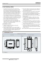 Preview for 14 page of Hitachi 7E610900 Installation And Operation Manual