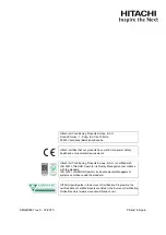 Предварительный просмотр 137 страницы Hitachi 8E042340 Service Manual