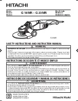 Hitachi 937913Z - Wrench Spanner For G18MR Instruction Manual preview