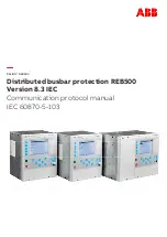 Предварительный просмотр 1 страницы Hitachi ABB RELION REB500 Communication Protocol Manual