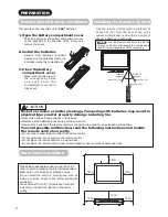 Preview for 14 page of Hitachi ACV01U - LCD Direct View TV Operating Manual