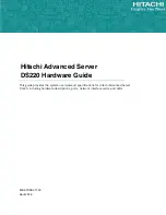 Hitachi Advanced Server DS220 Hardware Manual preview