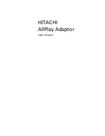 Hitachi AllPlay Adaptor User Manual preview