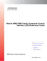 Hitachi AMS 2000 Series Reference Manual preview