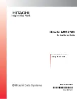 Preview for 1 page of Hitachi AMS 2500 Getting Started Manual