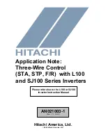 Preview for 1 page of Hitachi AN021003-1 Application Note