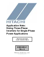 Предварительный просмотр 1 страницы Hitachi AN032404-1 Rev. A Application Note