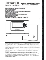 Предварительный просмотр 1 страницы Hitachi ATW-RTU-02 Installation And Operation Manual