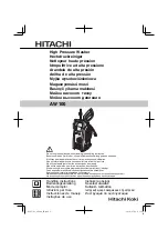 Hitachi AW 100 Instruction Manual preview