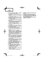 Предварительный просмотр 86 страницы Hitachi AW 130 Handling Instructions Manual