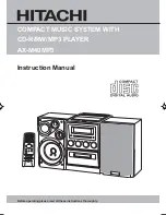 Hitachi AX-M40MP3 Instruction Manual preview