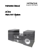 Hitachi AX-M76 Instruction Manual preview