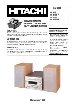 Hitachi AX-M7E Service Manual preview