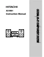Hitachi AX-M81 Instruction Manual preview