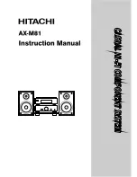 Preview for 1 page of Hitachi AX-M81 Instruction Manual