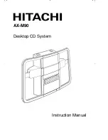 Hitachi AX-M90 Instruction Manual preview