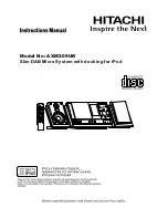 Hitachi AXM209UK Instruction Manual preview