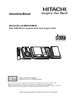 Hitachi AXM209UKR Instruction Manual preview