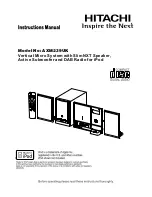 Preview for 1 page of Hitachi AXM239UK Instruction Manual