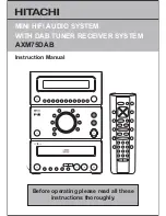 Preview for 1 page of Hitachi AXM75DAB Instruction Manual