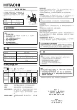 Preview for 1 page of Hitachi BCL 1030A Handling Instructions