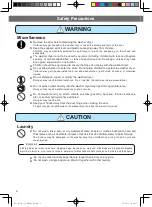 Preview for 4 page of Hitachi BD-SG100CJ Operating & Installation Instructions Manual