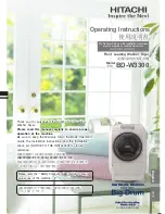 Hitachi BD-W3300 Operating Instructions And Owner'S Manual preview