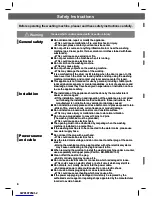 Preview for 4 page of Hitachi BD-W80PAE Operating & Installation Instructions Manual