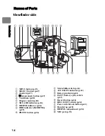 Предварительный просмотр 14 страницы Hitachi BD70A - DZ Camcorder - 1080p Instruction Manual