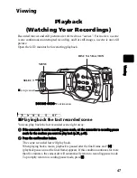 Предварительный просмотр 47 страницы Hitachi BD70A - DZ Camcorder - 1080p Instruction Manual