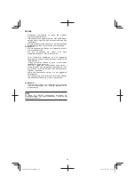 Предварительный просмотр 62 страницы Hitachi BL 26200 Handling Instructions Manual