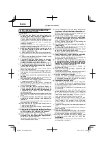 Preview for 8 page of Hitachi BL 36200 Handling Instructions Manual