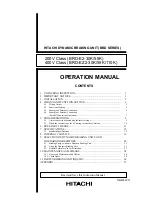 Preview for 1 page of Hitachi BRD-E2-30K Operation Manual