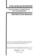 Предварительный просмотр 1 страницы Hitachi BRD-EZ2 Instruction Manual