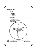 Hitachi BU-PN3 Handling Instructions Manual предпросмотр