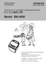 Preview for 1 page of Hitachi BW-80W User Manual