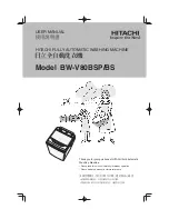 Preview for 1 page of Hitachi BW-V80BS User Manual