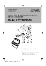 Preview for 1 page of Hitachi BW-V80FS User Manual