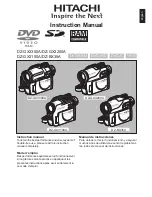 Hitachi BX35A - DZ Camcorder - 680 KP Instruction Manual preview