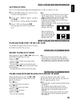 Preview for 71 page of Hitachi BX35A - DZ Camcorder - 680 KP Instruction Manual