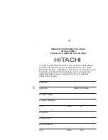 Preview for 160 page of Hitachi BX35A - DZ Camcorder - 680 KP Instruction Manual