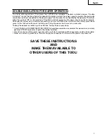 Preview for 7 page of Hitachi C 10FC2 Instruction Manual And Safety Instructions